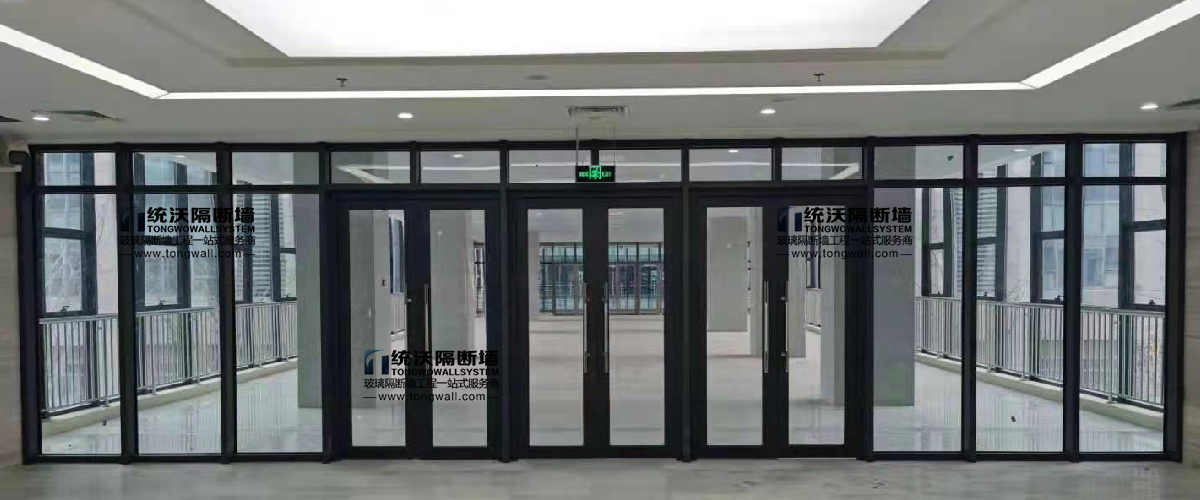 钢制耐火玻璃隔断效果图